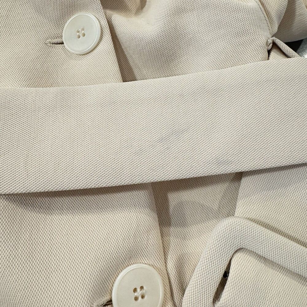 Sandro Alexine Tailored Blazer Dress Size 42 Beige Cream Quiet Luxury Minimalist - Picture 7 of 14